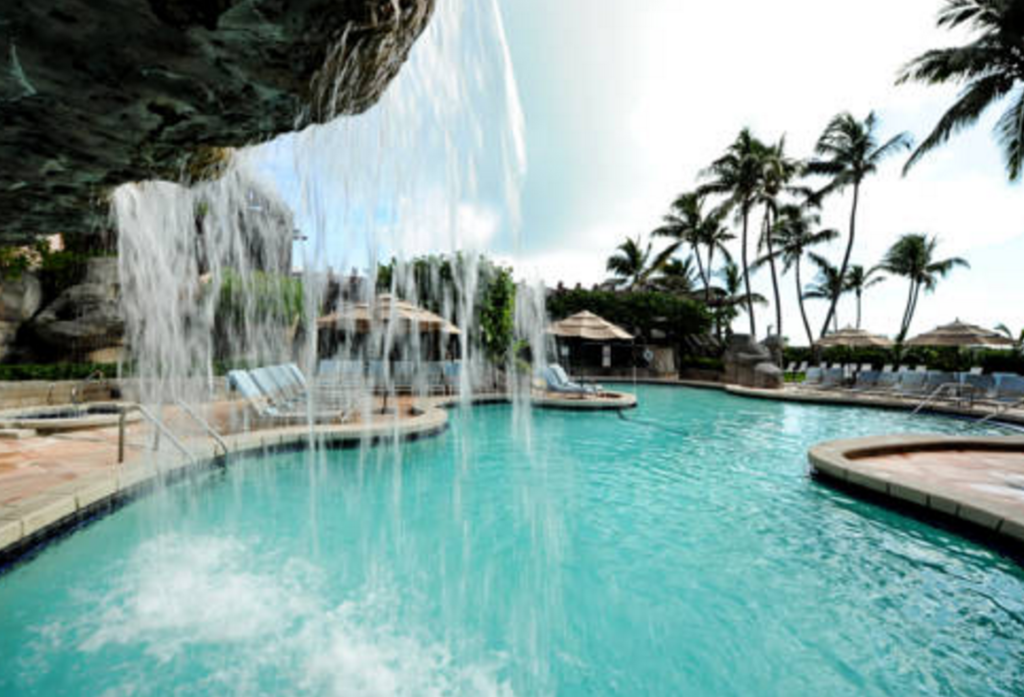 water fall At The Alexander Pool Miami Beach, FL